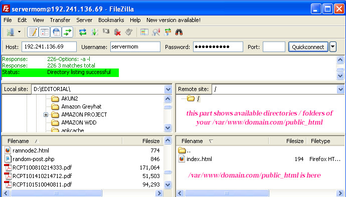 filezilla ftp