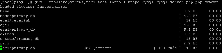 install apache php5 mysql 5.5.32