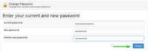 change password zpanel