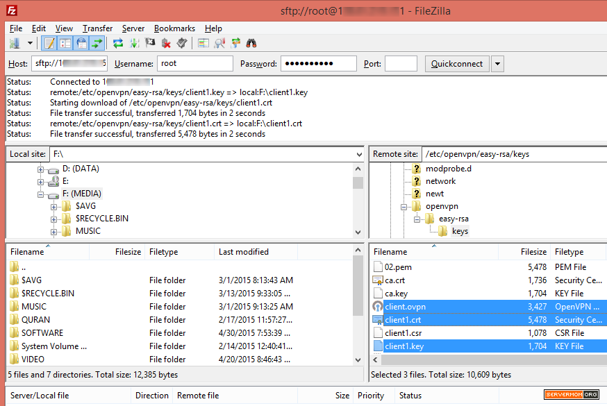 setup filezilla server with isolated users