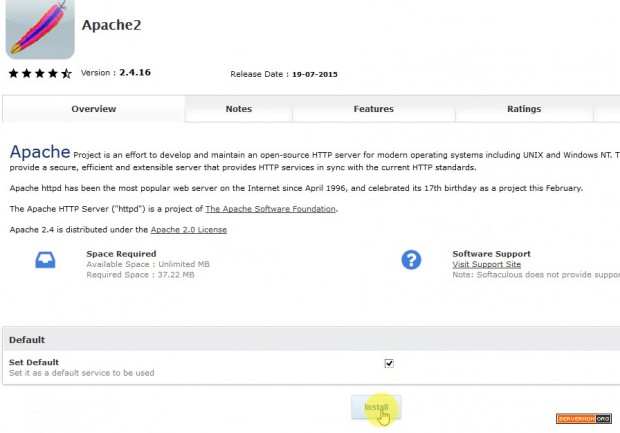 install apache 2 web server