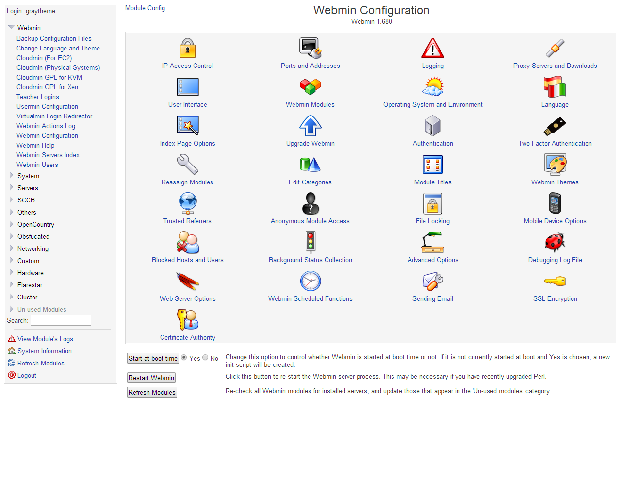 webmin default port